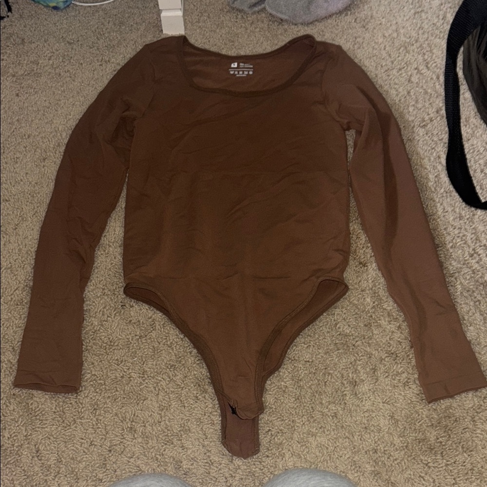 Amazon Brown Long Sleeve Bodysuit